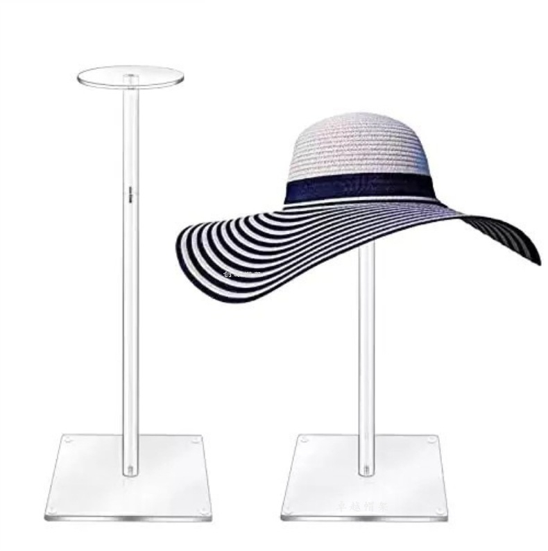 Jewelry And Watches Stores - Acrylic 30CM Hat Display Stand Transparent
