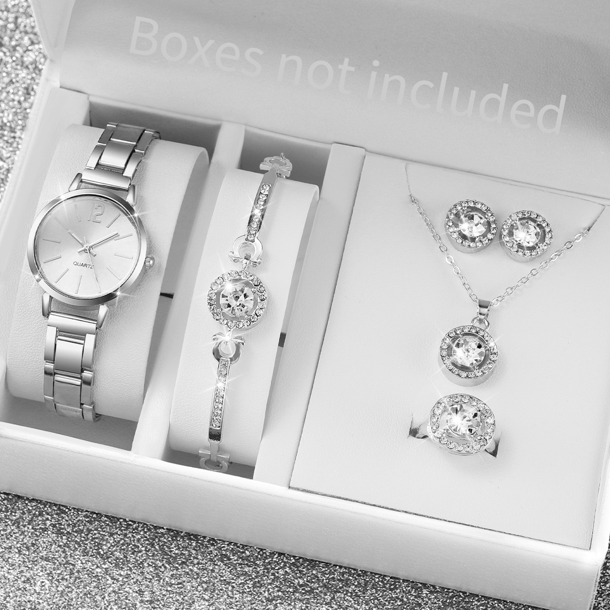 Jewelry Like Watches - 6PCS/Set Women Watches Fashion Stainless Steel