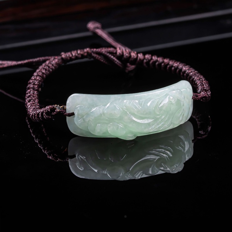 Jewelry & Watches Ltd - Burmese Jadeite Pixiu Bracelet Carved Hand