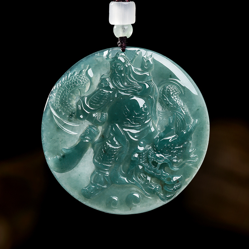 Jewelry & Watches Ltd - Natural Real Emerald Jade Blue Water