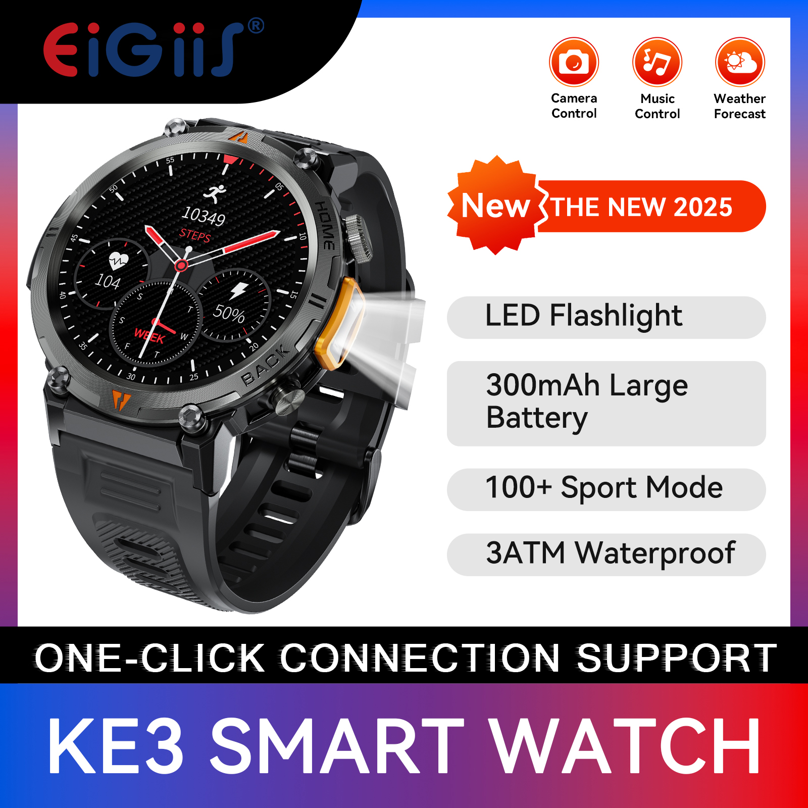 Italian Jewelry Watches - EIGIIS KE3 Bluetooth Call Smart Watch