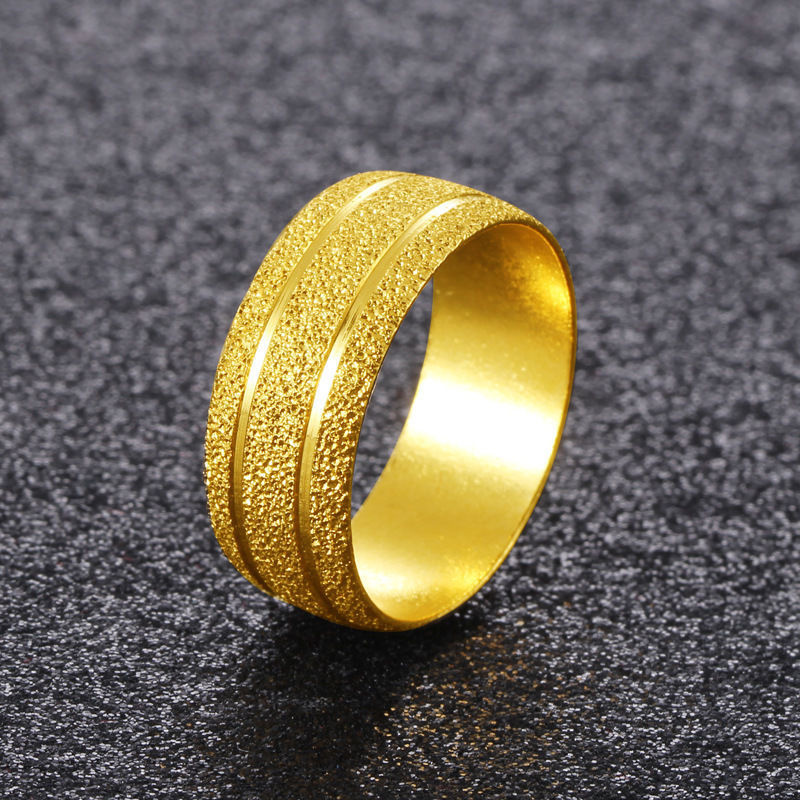 Gold Plated Ring - High Quality Korean Version Simple Pure