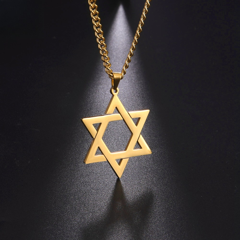 Jewelry & Watches Ltd - Stainless Steel Star of David Pendant