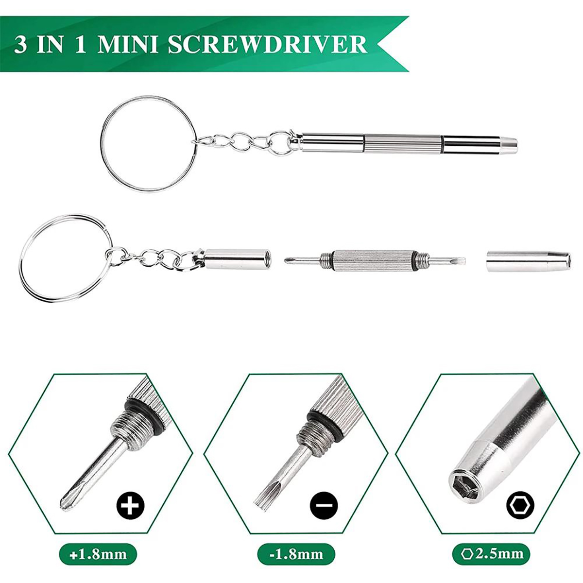 1/2PCS Precision 3 in1 Screwdr - Jewelry Like Watches 评论和价格