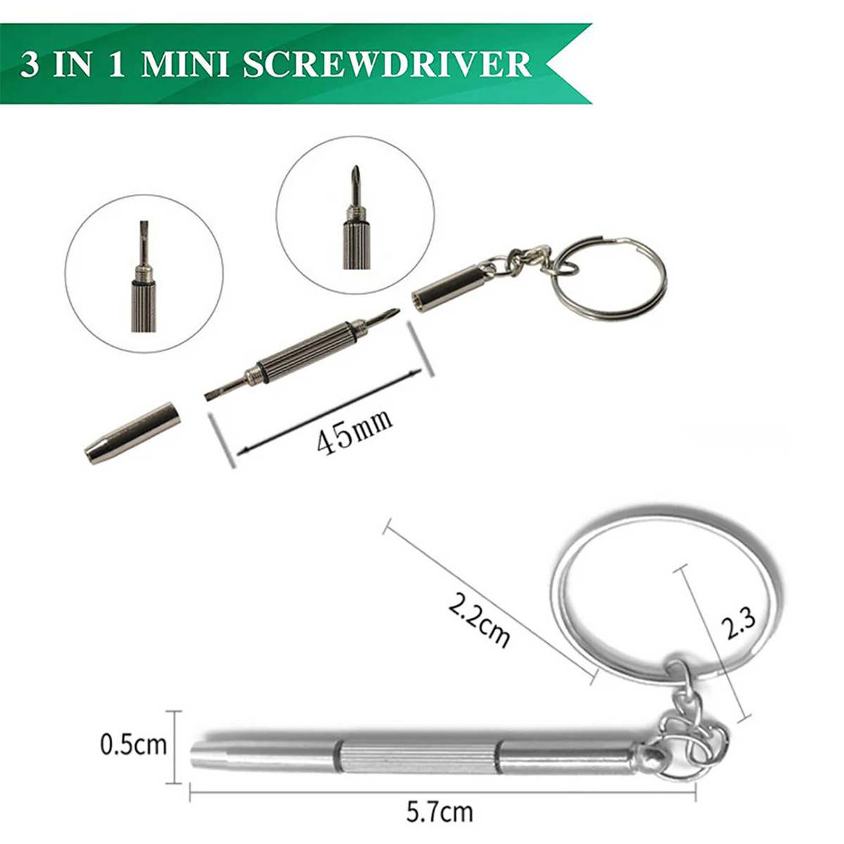 1/2PCS Precision 3 in1 Screwdr - Jewelry Like Watches 评论和价格