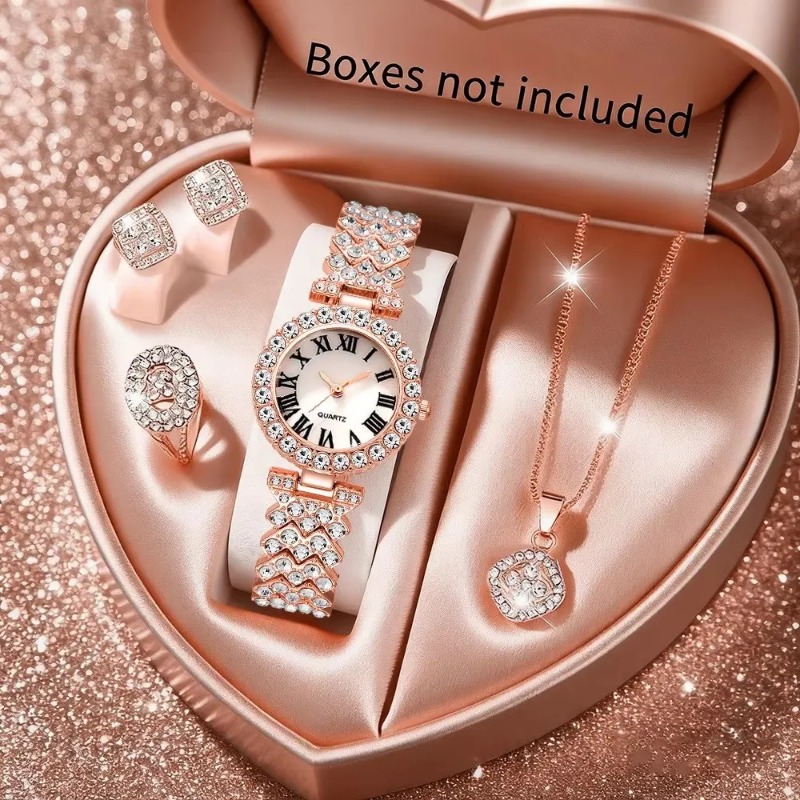 5PCS Luxury Rhinestone Women's - Jewelry Watch Making 评论和价格