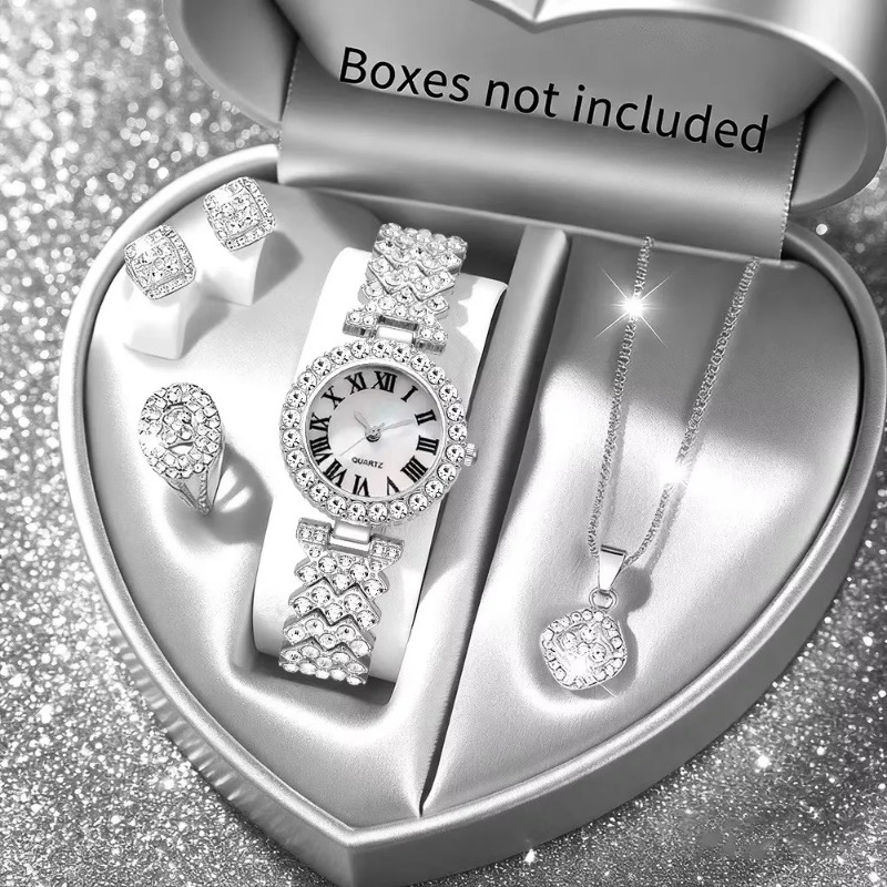 5PCS Luxury Rhinestone Women's - Jewelry Watch Making 评论和价格