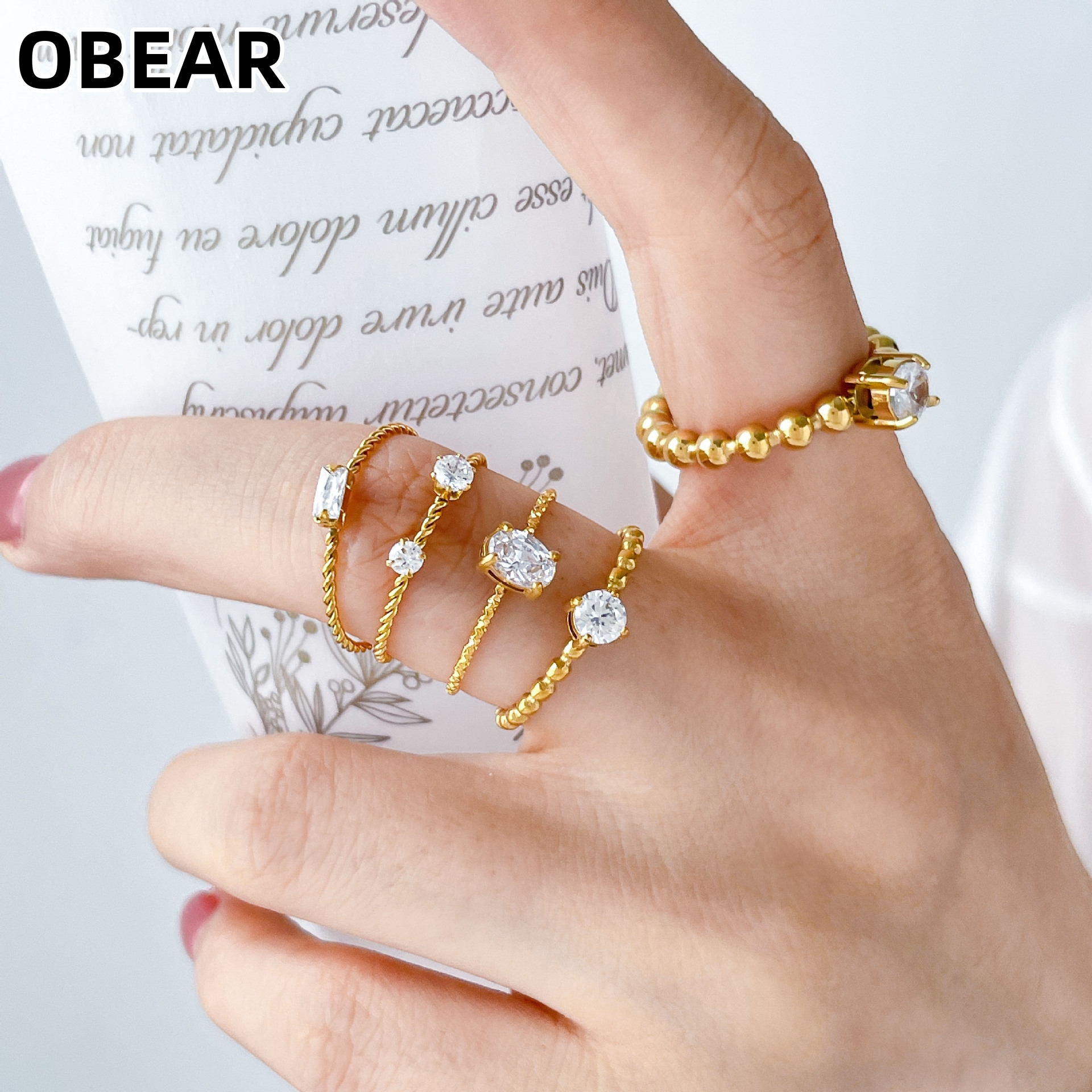 Ins Minimalist Dainty CZ Rings - Minimalist Ring Stackable 评论和价格