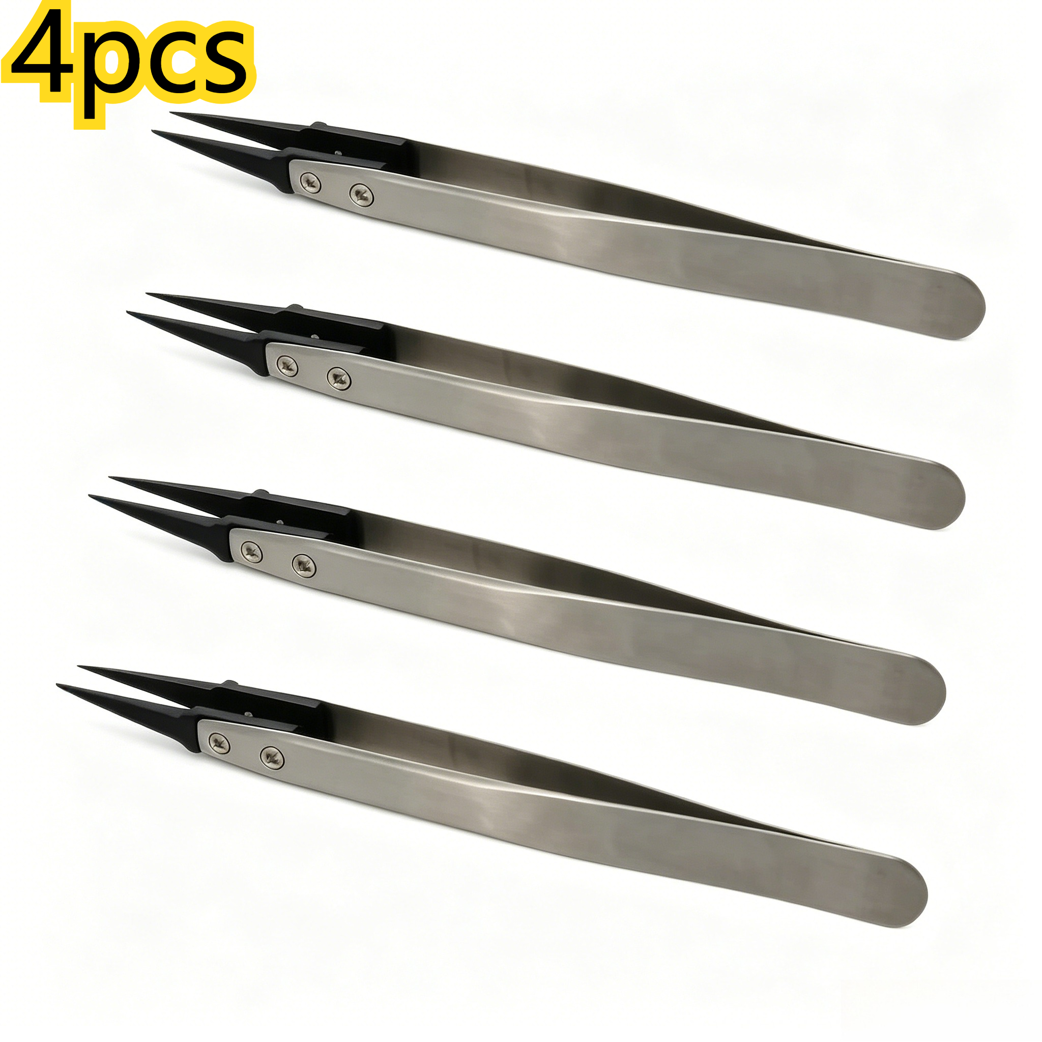 4PCS Anti-Static Tweezers Set, - Jewelry Repair & Watches Reviews 评论和价格