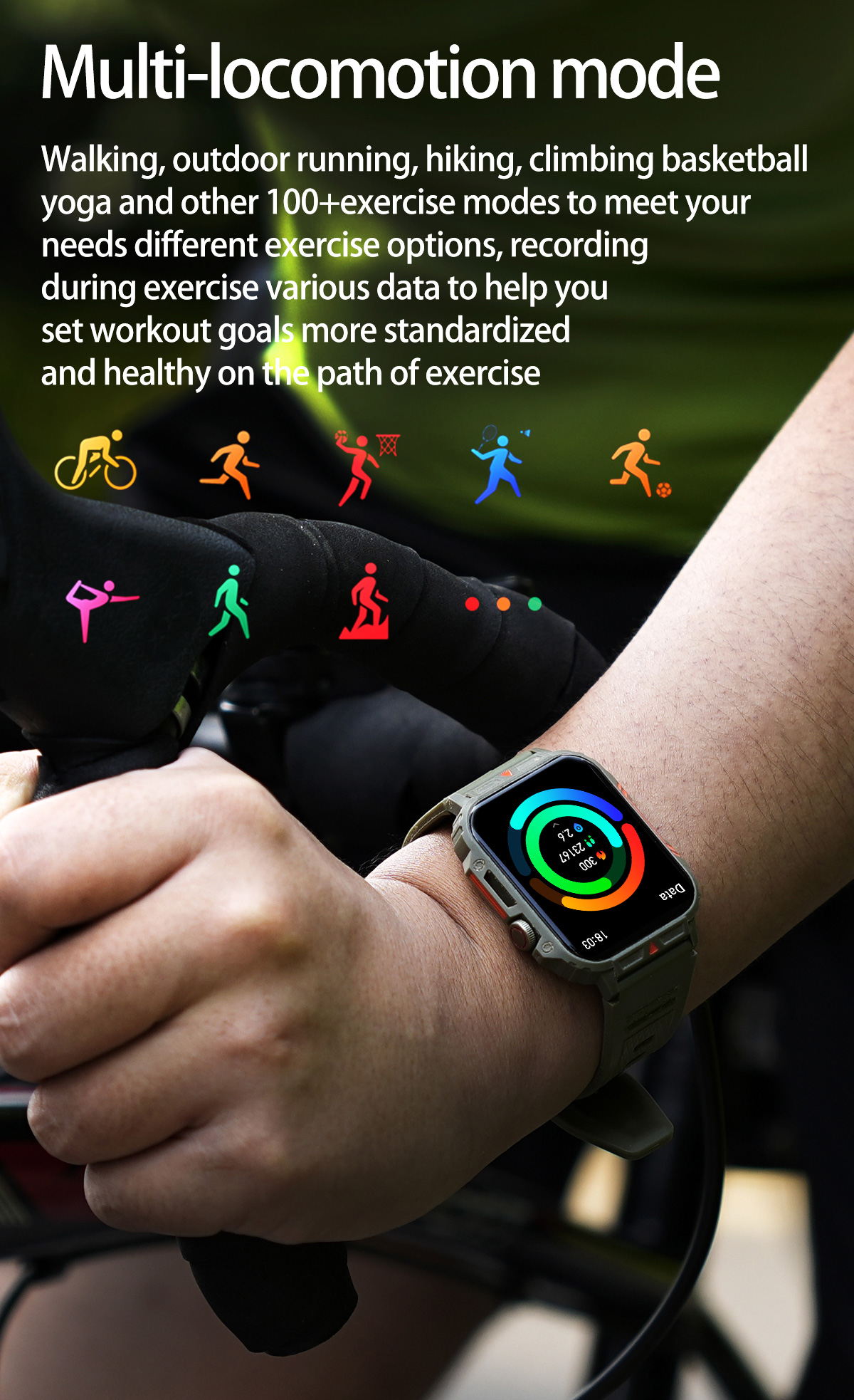 1.91 Outdoor Military Smart Wa - Italian Jewelry Watches 评论和价格