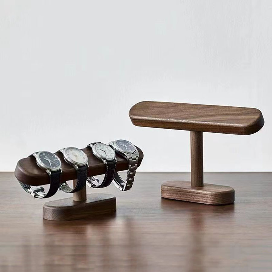 Creative Solid Walnut Wood Jew - Jewelry And Watches Stores 评论和价格