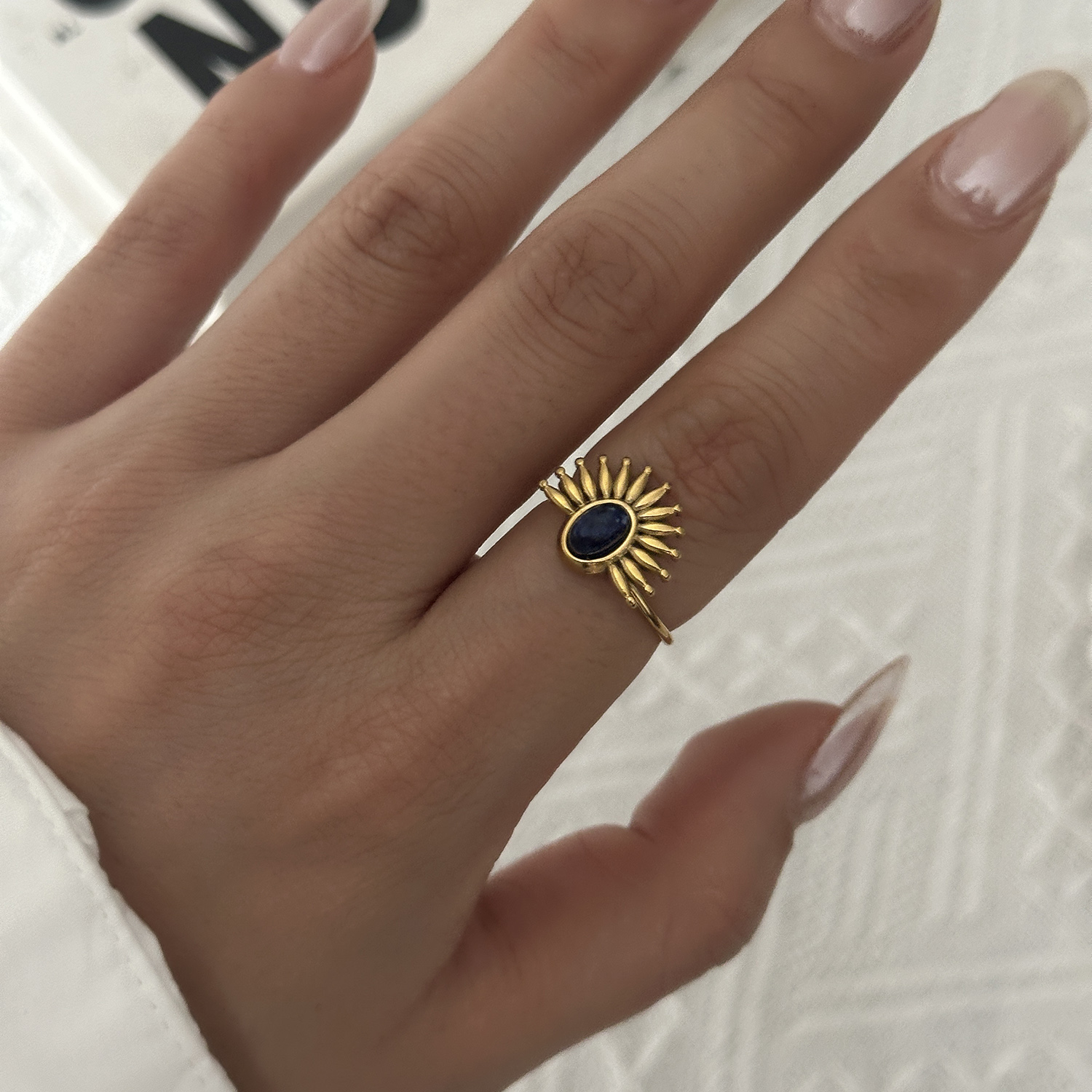 Stainless Steel Gold Plated Ri - Minimalist Ring Stackable 评论和价格