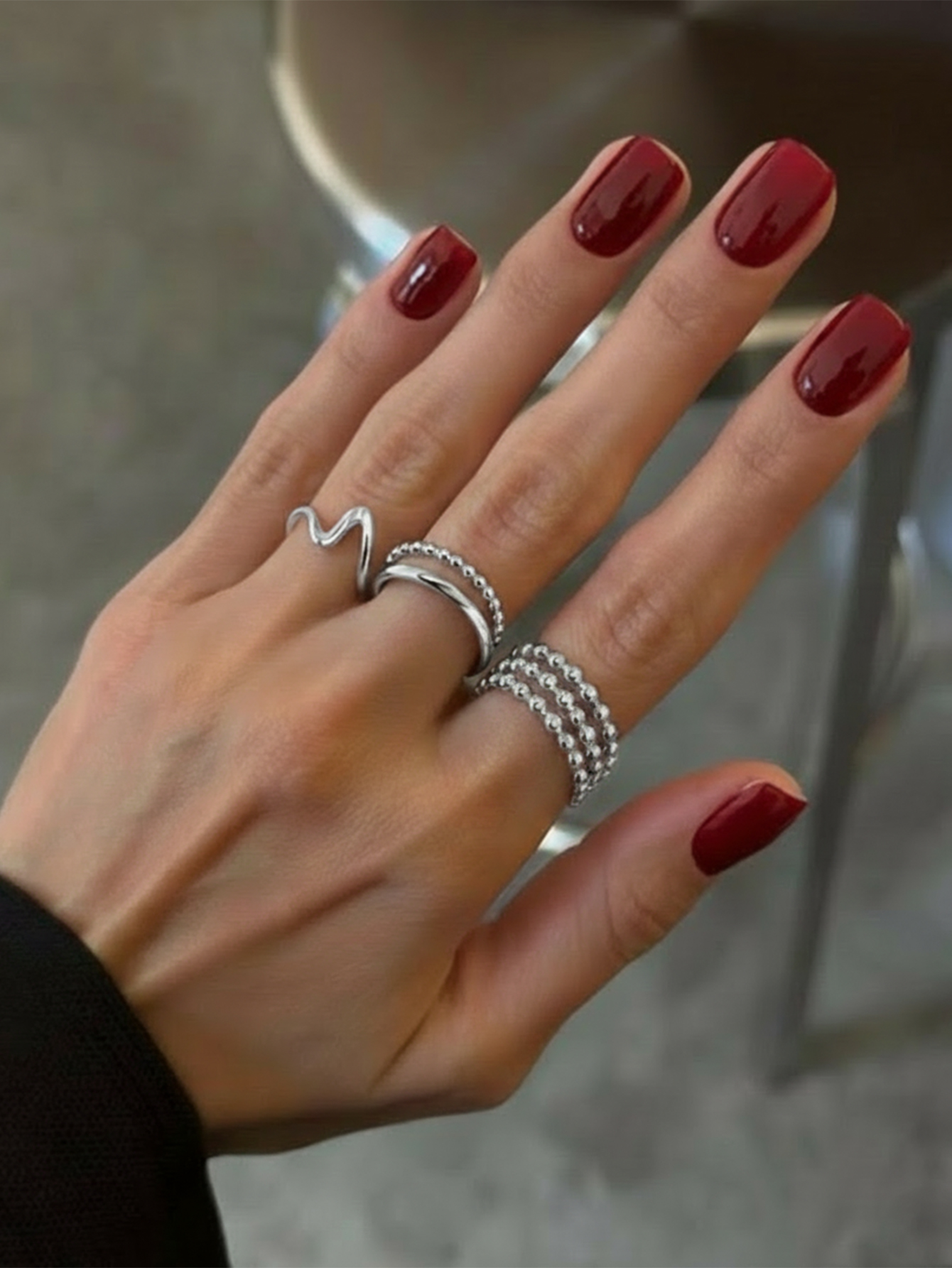 Minimalist Adjustable Open Rin - Minimalist Ring Stackable 评论和价格