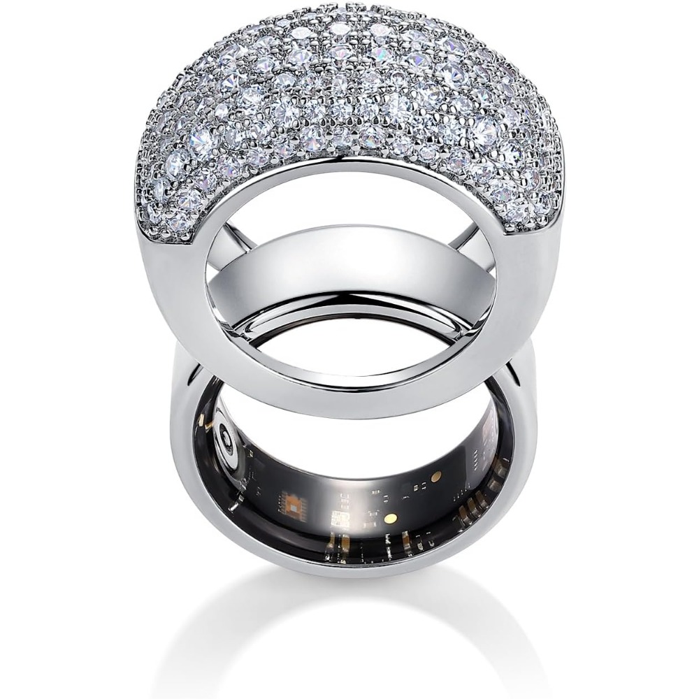 14K Gold Plated Pave Smart Rin - Gold Plated Ring 评论和价格