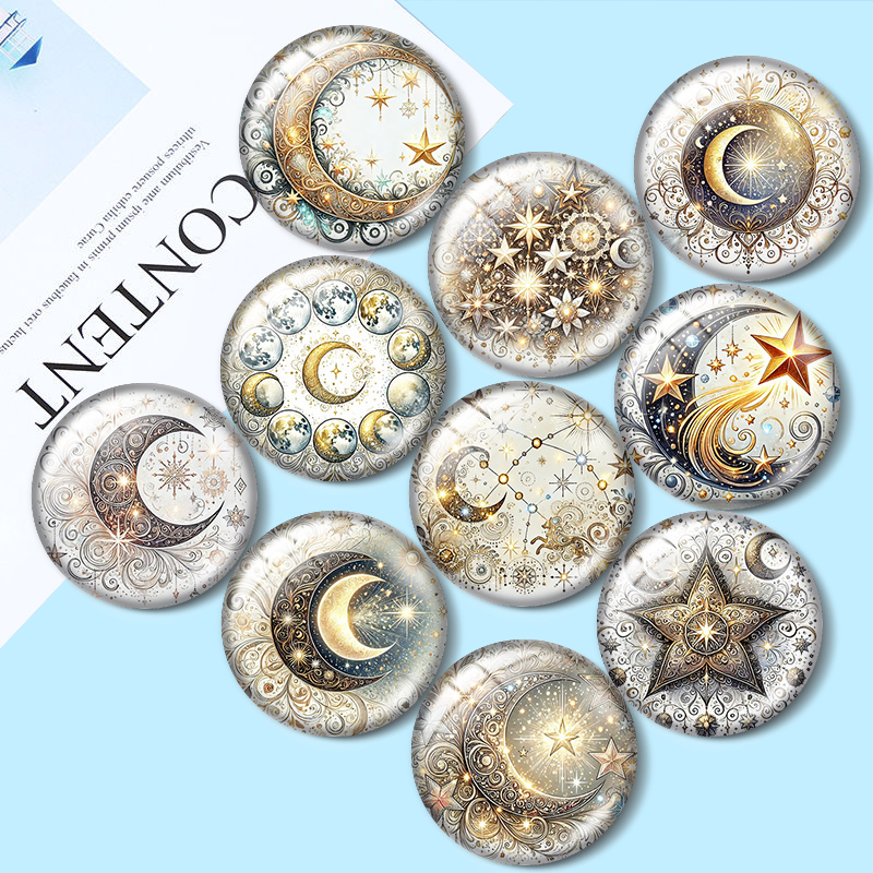 Mystic Star Moon  12/18/20/25m - Moon Star Earrings 评论和价格