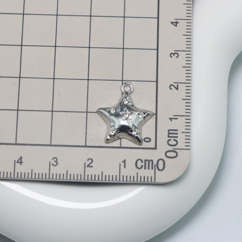 10Pcs DIY Crystal Stars Charms - Moon Star Earrings 评论和价格