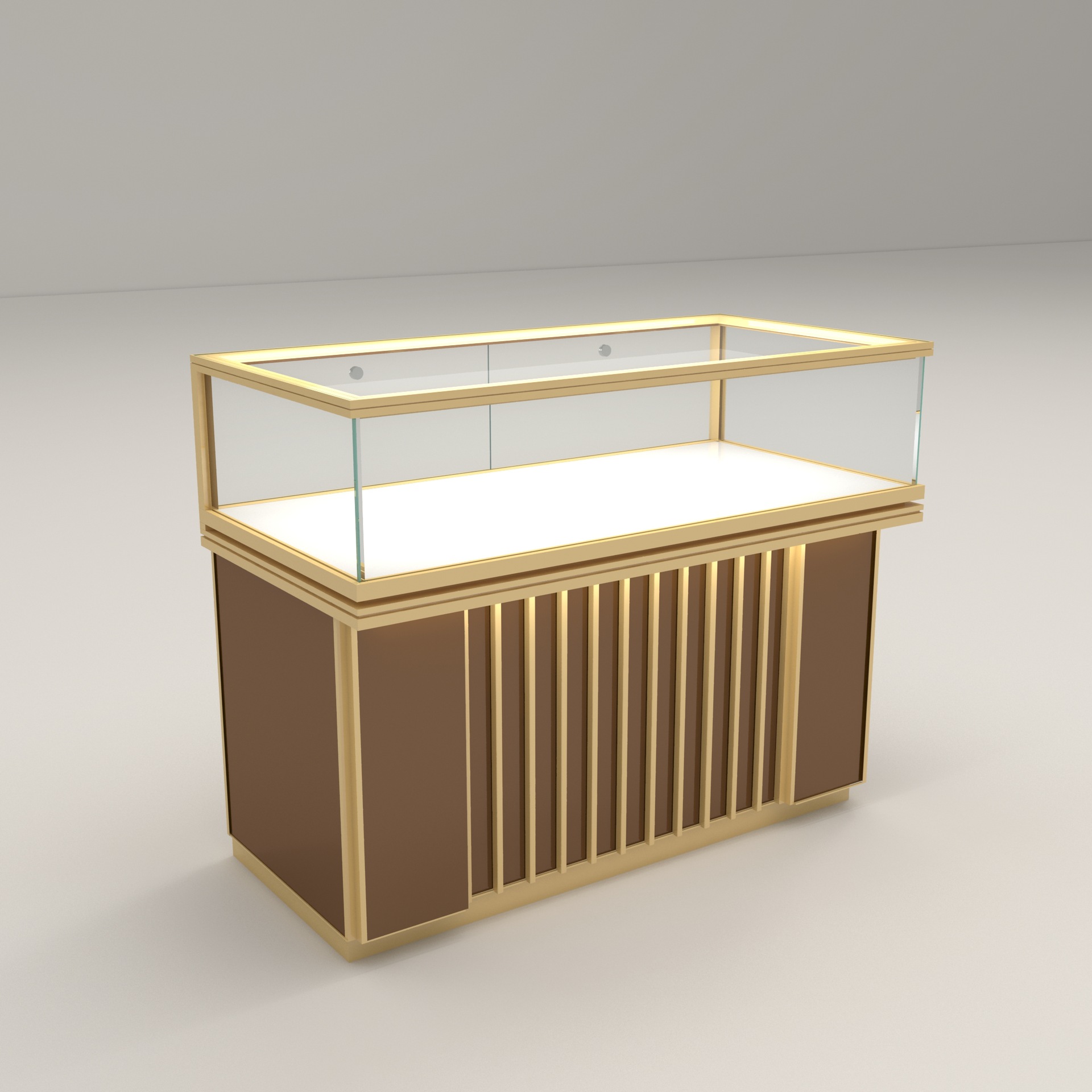 Glass jewelry display cabinet  - Jewelry And Watches Stores 评论和价格