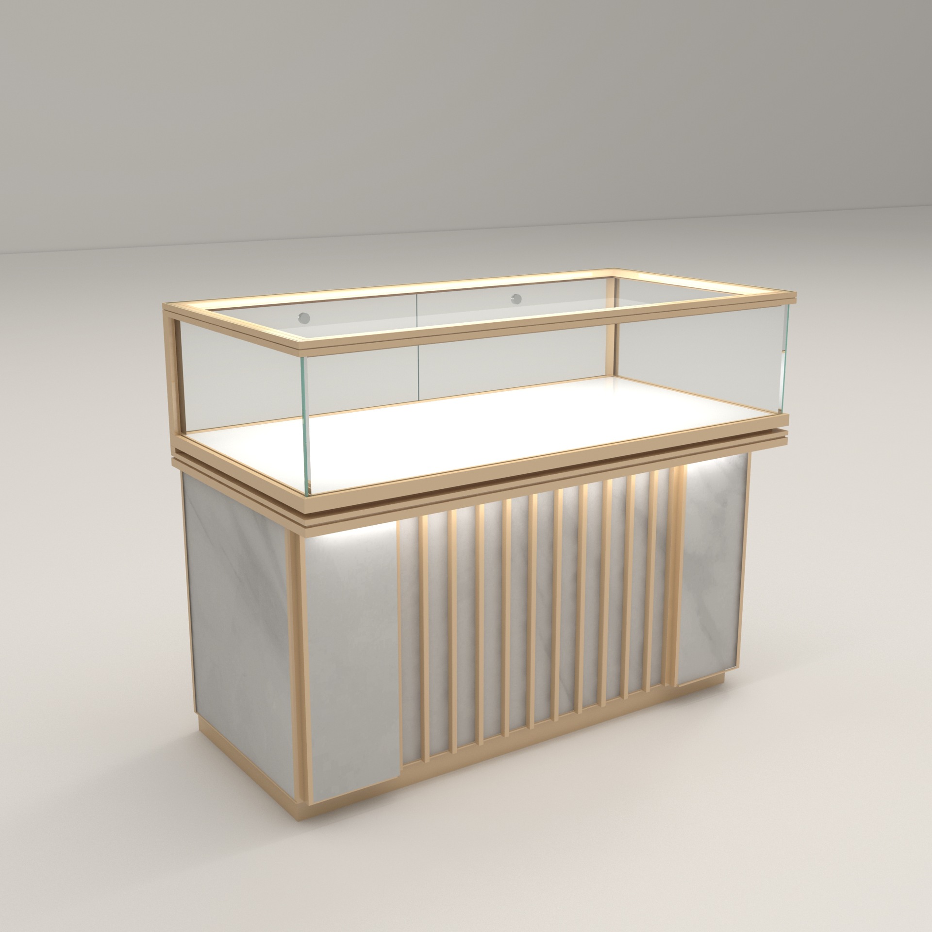 Glass jewelry display cabinet  - Jewelry And Watches Stores 评论和价格
