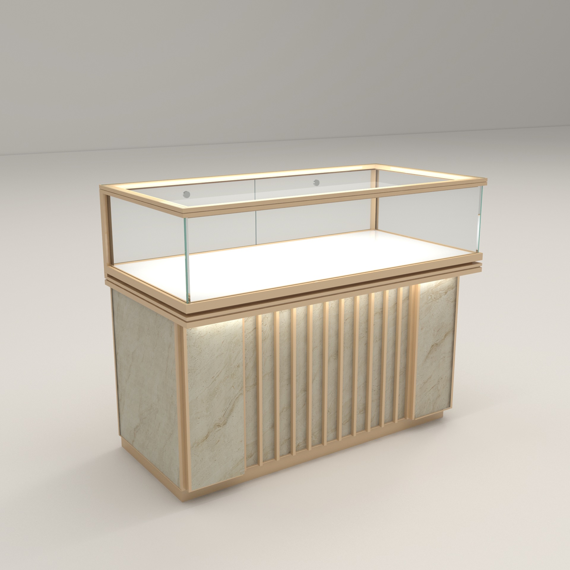 Glass jewelry display cabinet  - Jewelry And Watches Stores 评论和价格