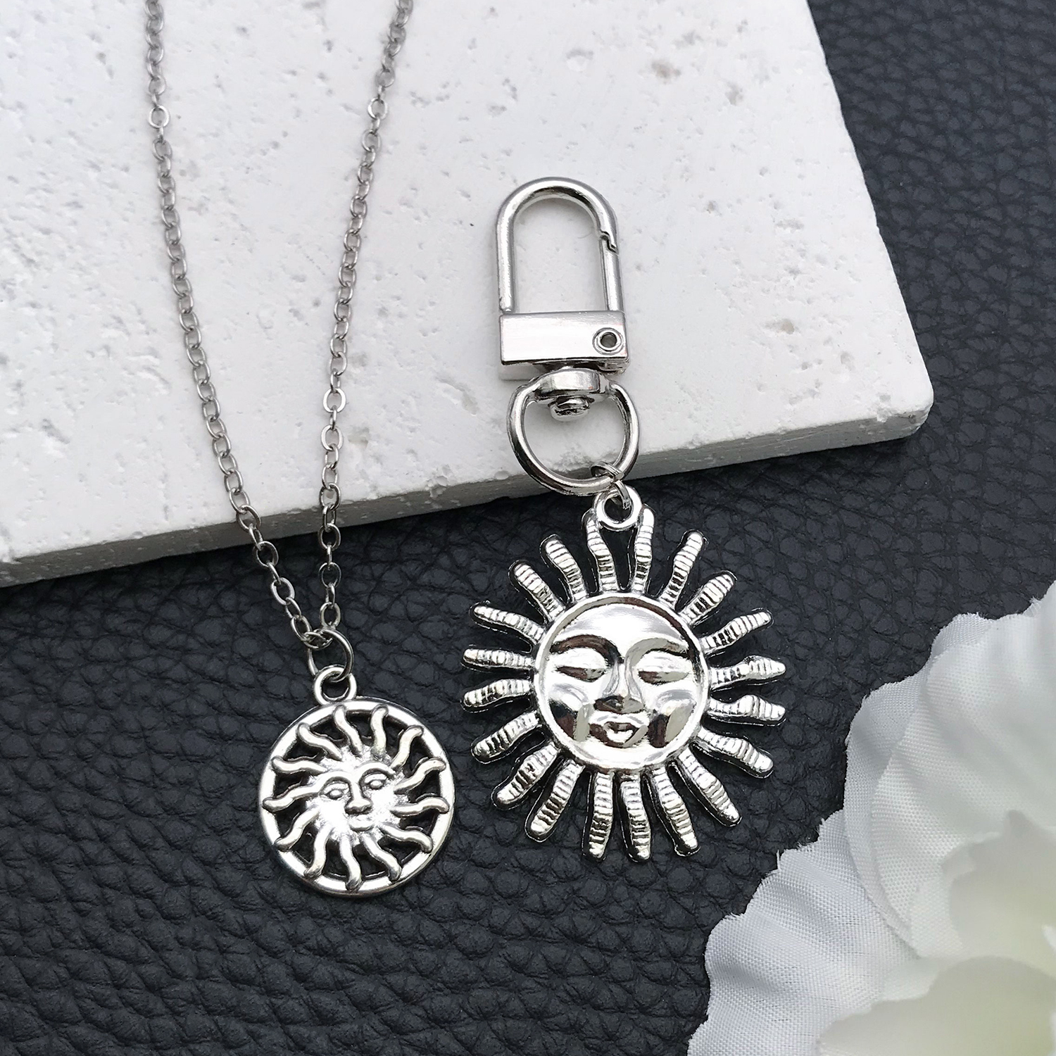 16/20pcs Antique Silver Celest - Moon Star Earrings 评论和价格