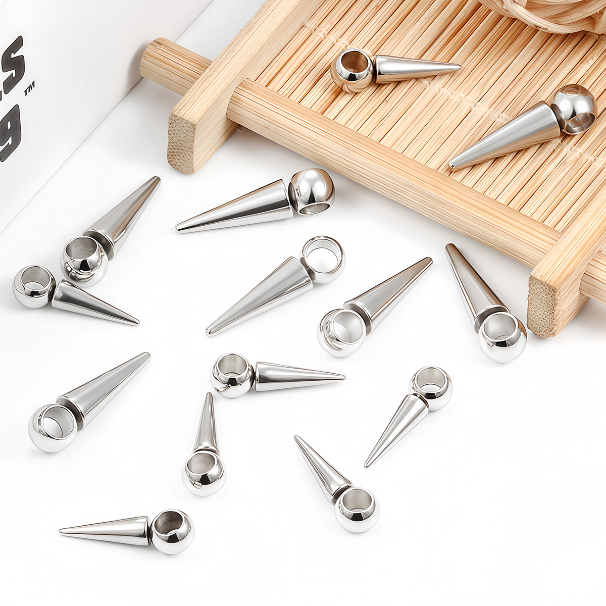 10pcs Retro Cone Charms Pendan - Moon Star Earrings 评论和价格