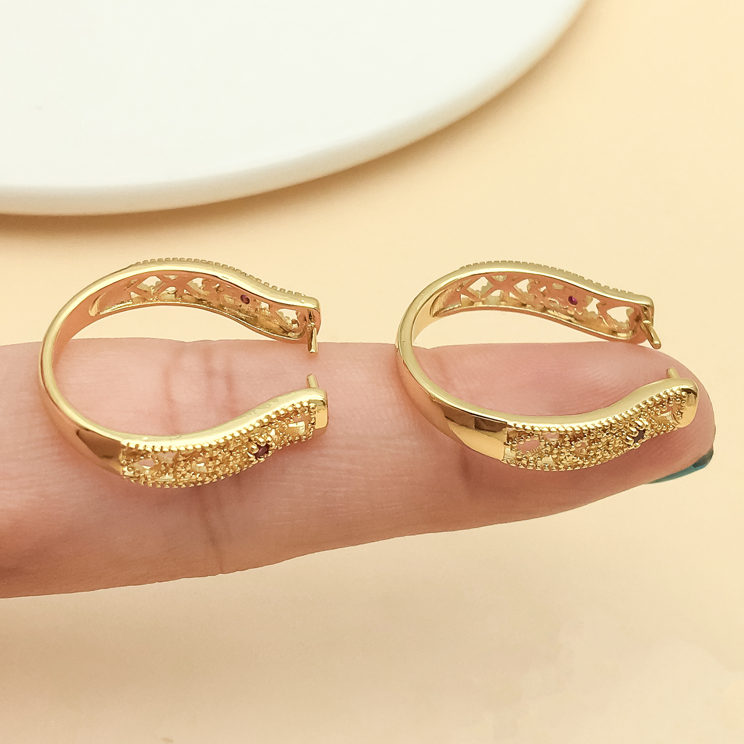 5pcs 18k Gold-Plated Copper Th - Gold Plated Ring 评论和价格