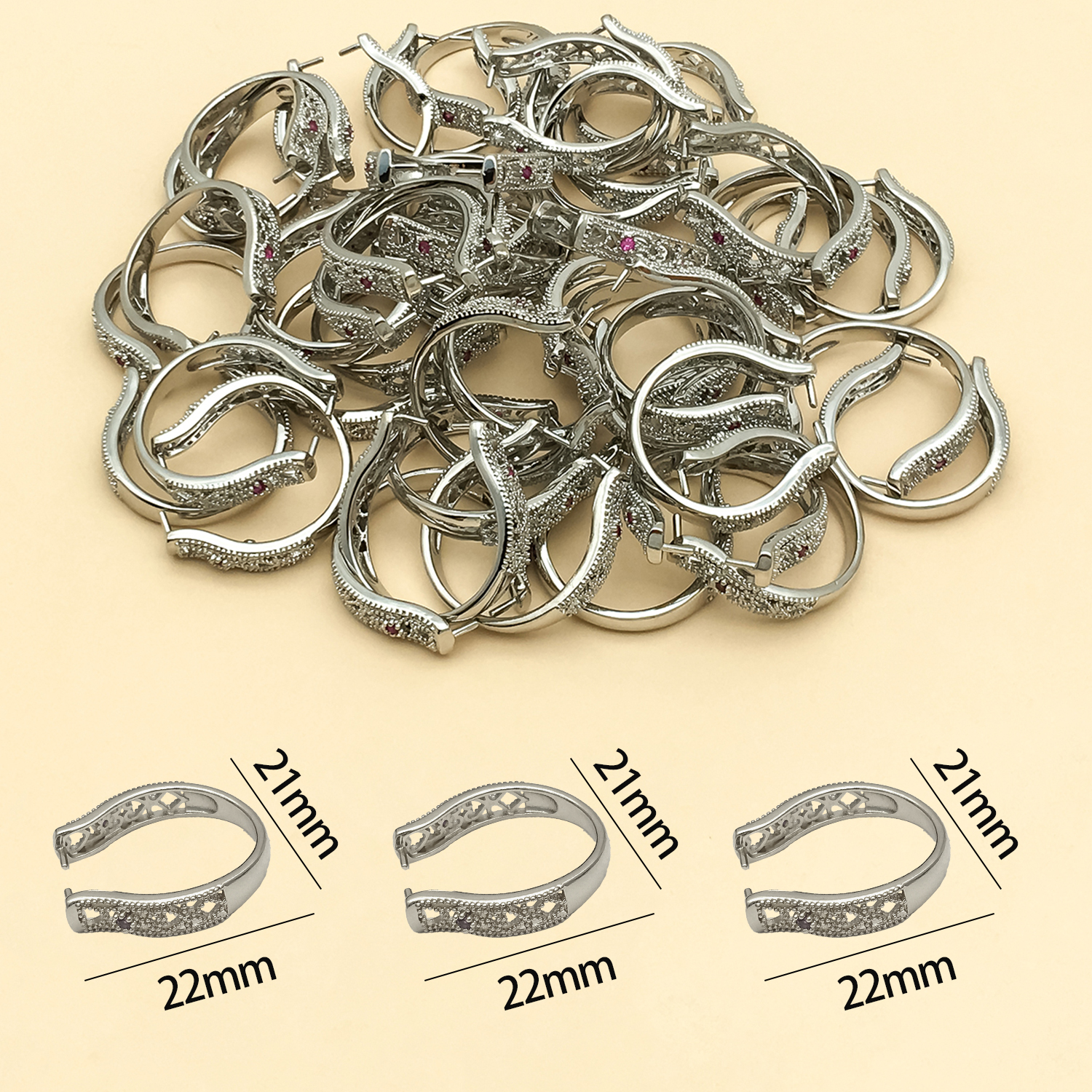 5pcs 18k Gold-Plated Copper Th - Gold Plated Ring 评论和价格