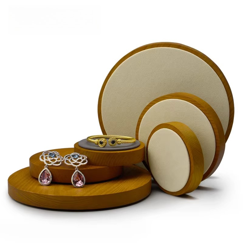 Solid Wood Jewelry Display Tra - Jewelry And Watches Stores 评论和价格