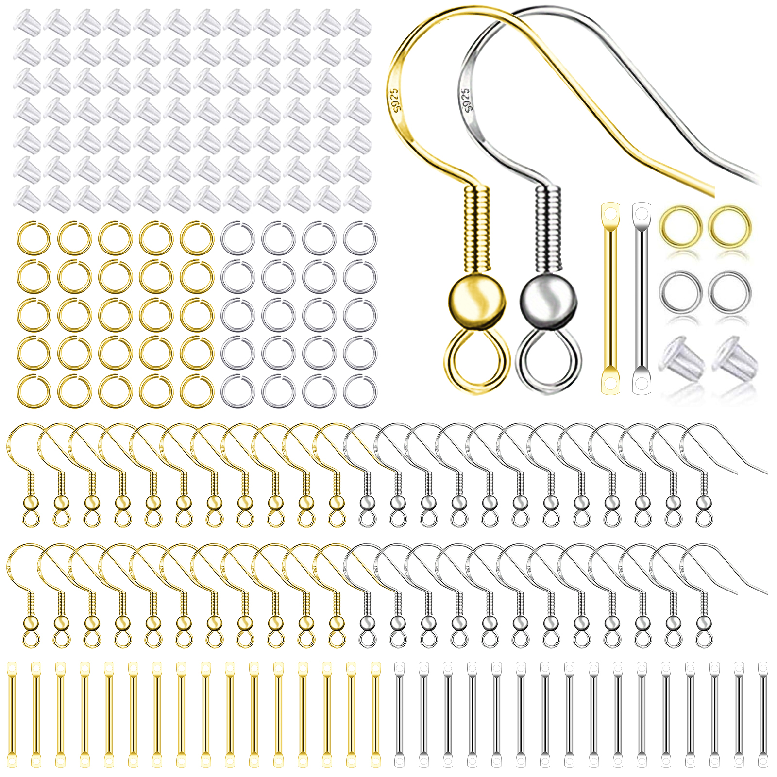 925 Silver/Gold Plated Earring - Gold Plated Ring 评论和价格
