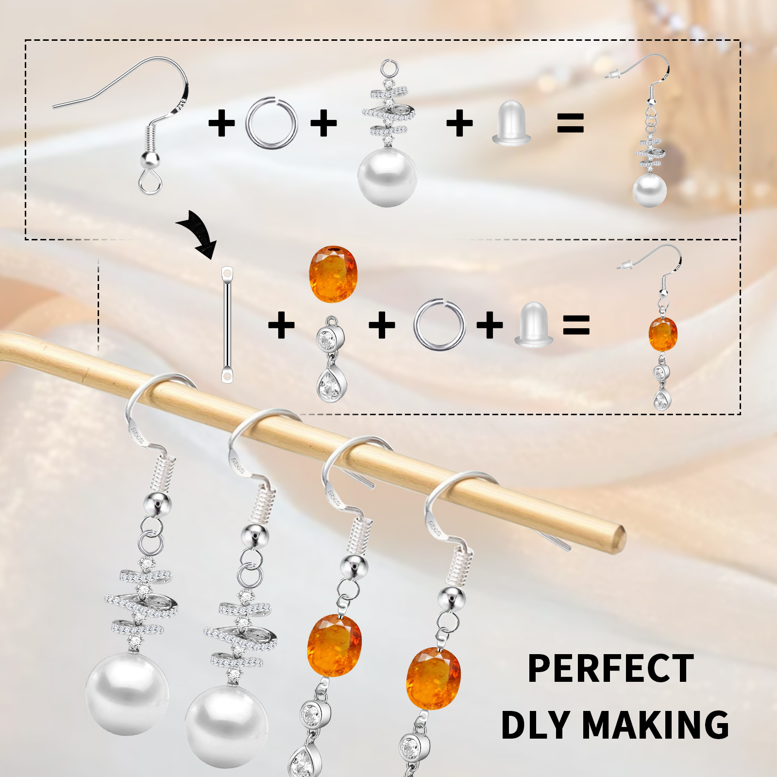 925 Silver/Gold Plated Earring - Gold Plated Ring 评论和价格