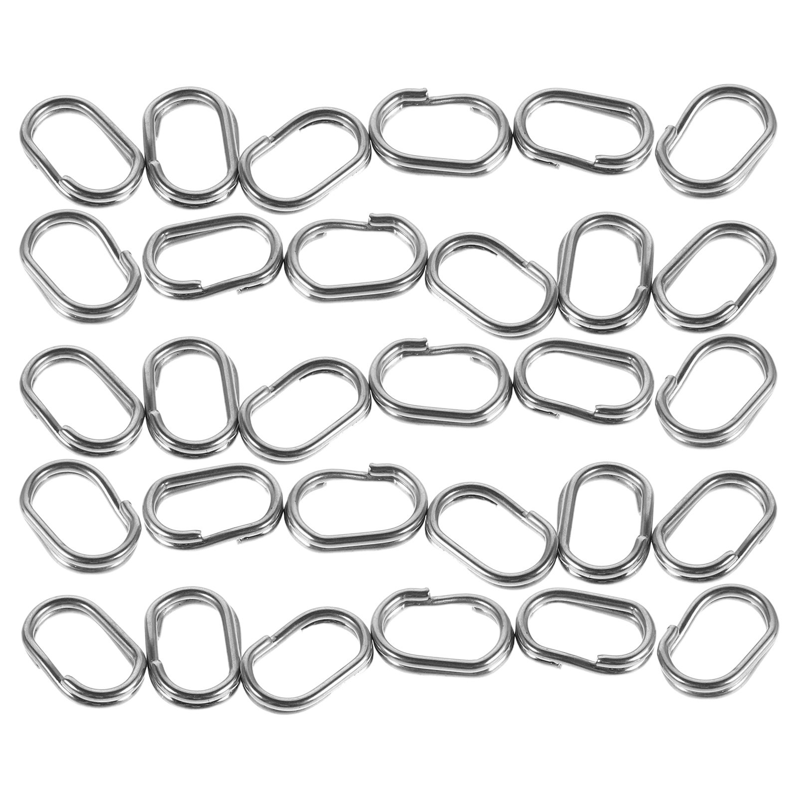 100Pcs Oval Double Jump Rings  - Jewelry Repair & Watches Reviews 评论和价格