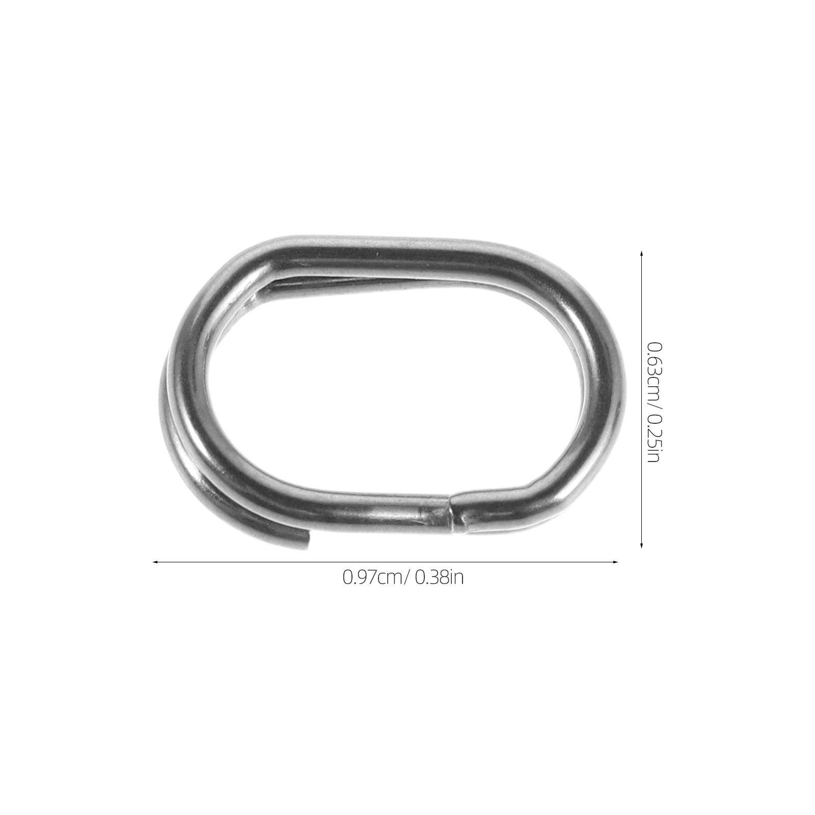 100Pcs Oval Double Jump Rings  - Jewelry Repair & Watches Reviews 评论和价格