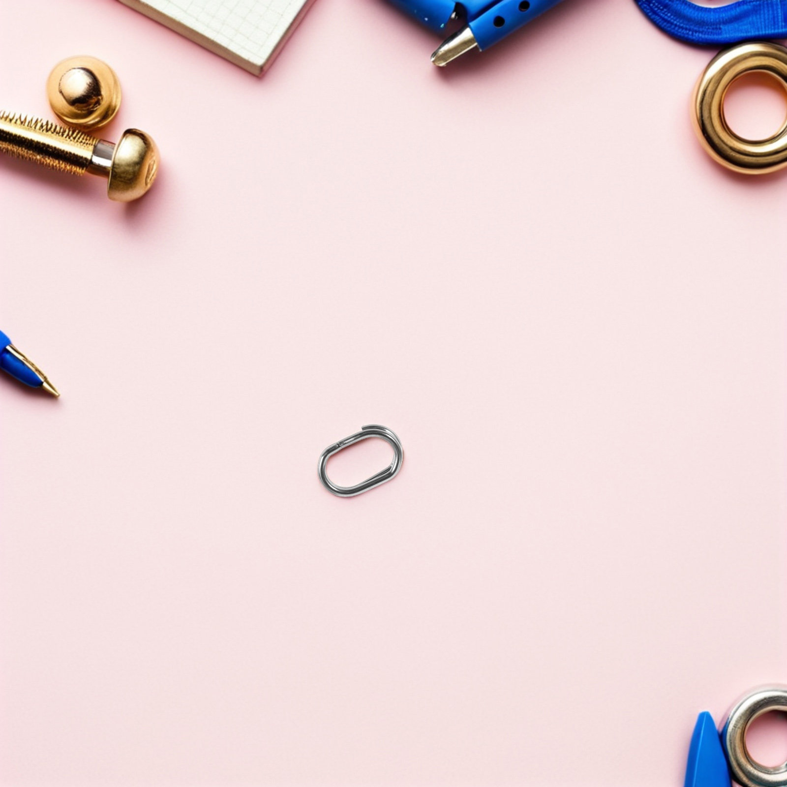 100Pcs Oval Double Jump Rings  - Jewelry Repair & Watches Reviews 评论和价格