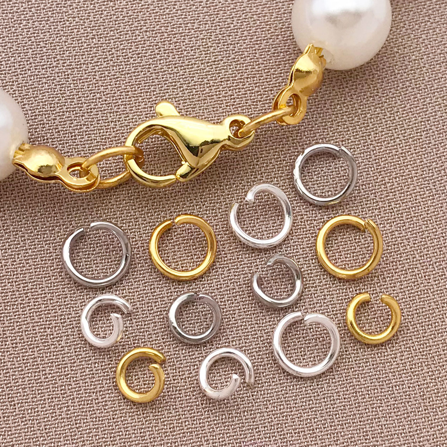 200pcs 4/5mm 18K Gold Plated S - Gold Plated Ring 评论和价格