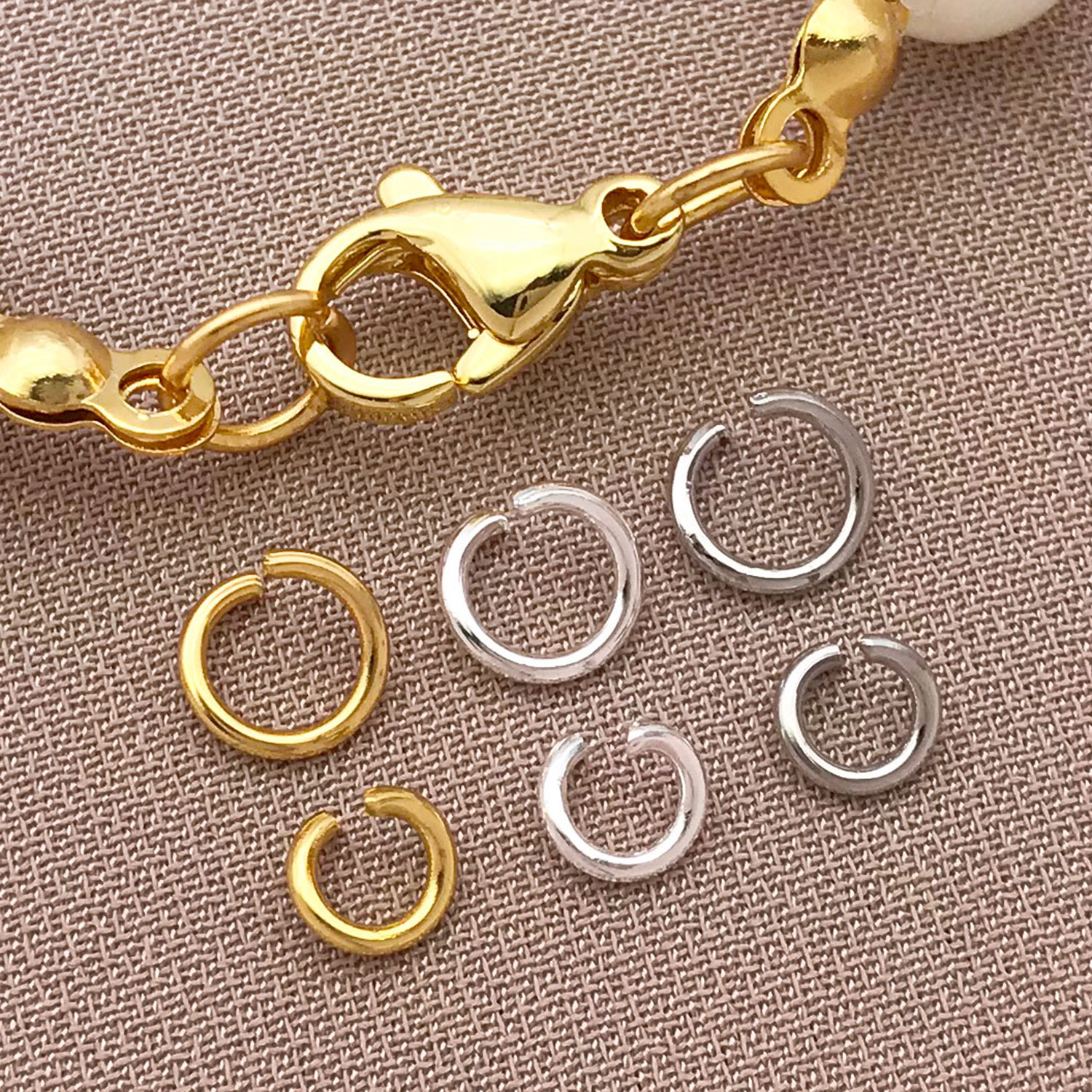 200pcs 4/5mm 18K Gold Plated S - Gold Plated Ring 评论和价格
