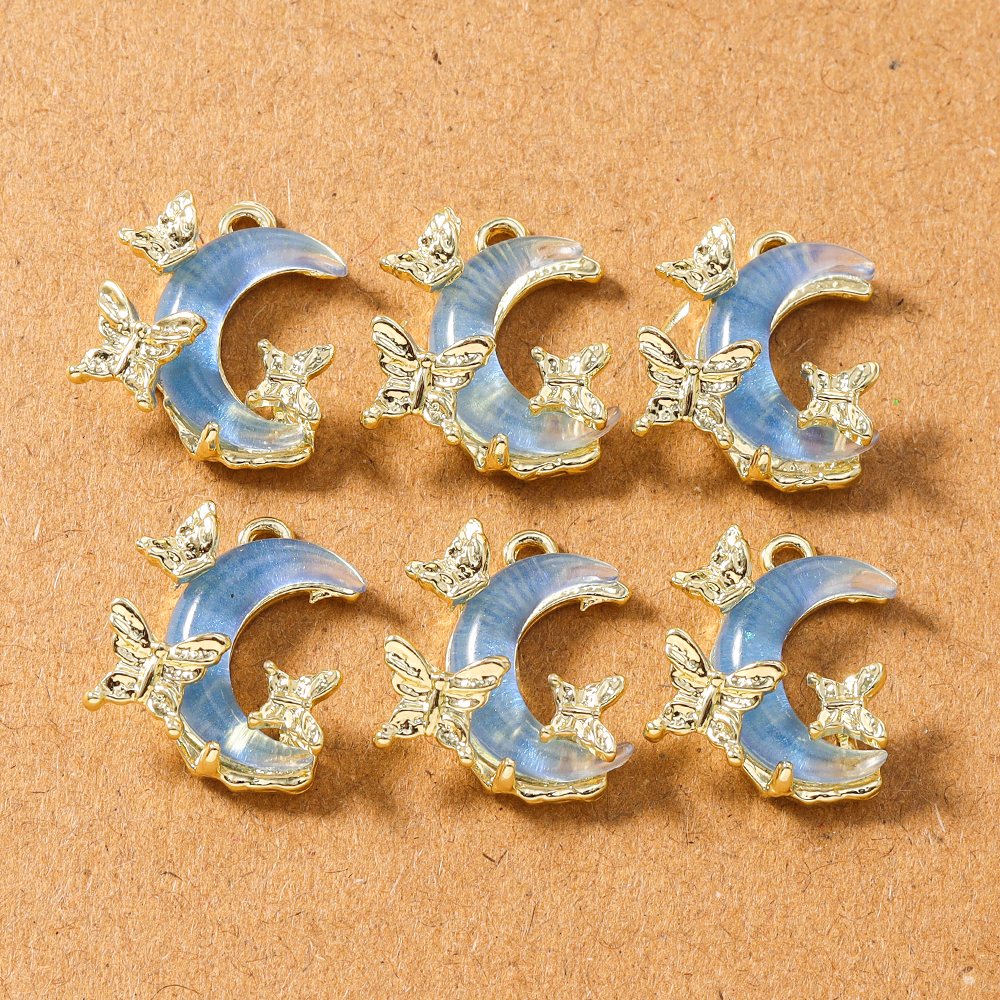 5pcs Delicate Butterfly Crysta - Moon Star Earrings 评论和价格