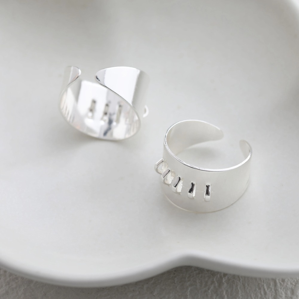 4PCS Brass Ring Settings with  - Gold Plated Ring 评论和价格