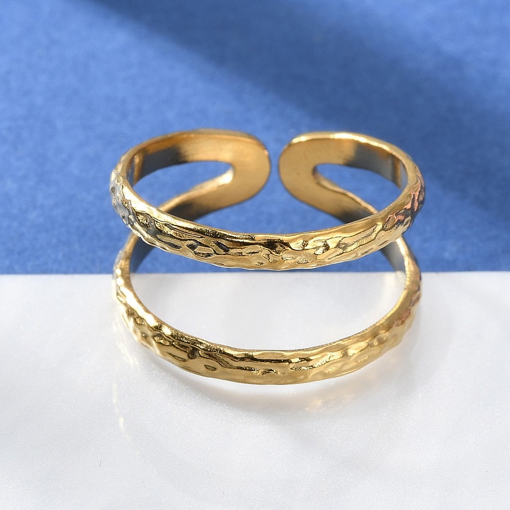 Ion Plating(IP) 304 Stainless  - Gold Plated Ring 评论和价格