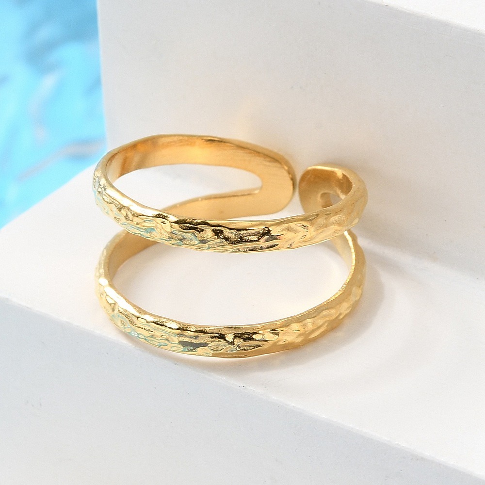 Ion Plating(IP) 304 Stainless  - Gold Plated Ring 评论和价格