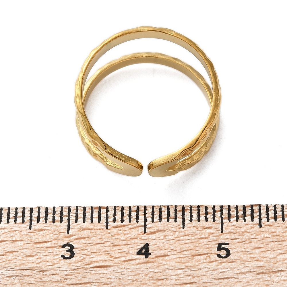 Ion Plating(IP) 304 Stainless  - Gold Plated Ring 评论和价格