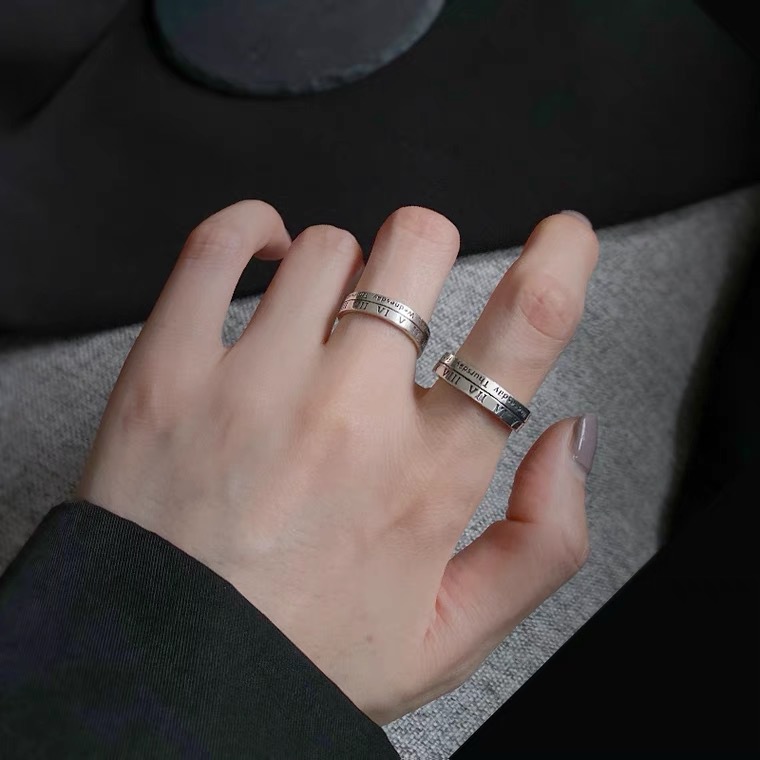 Minimalist Retro Roman Numeral - Minimalist Ring Stackable 评论和价格