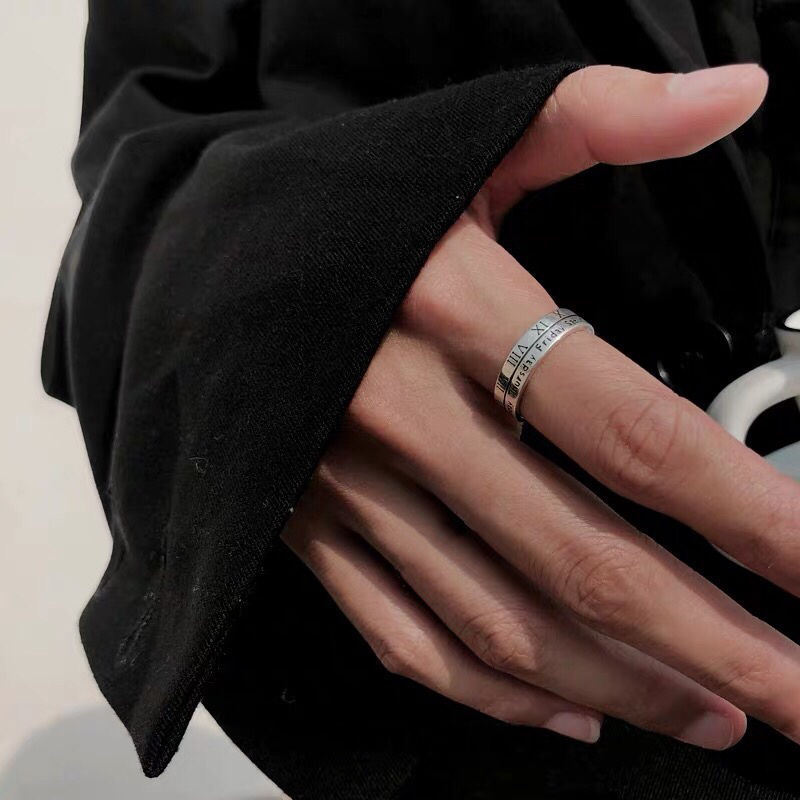 Minimalist Retro Roman Numeral - Minimalist Ring Stackable 评论和价格