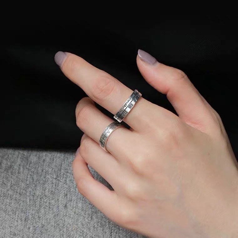 Minimalist Retro Roman Numeral - Minimalist Ring Stackable 评论和价格