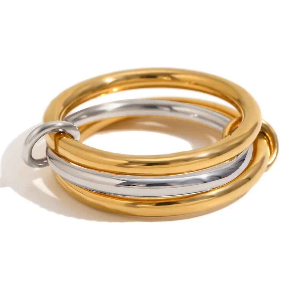 Minimalist 18K Gold Color Plat - Minimalist Ring Stackable 评论和价格