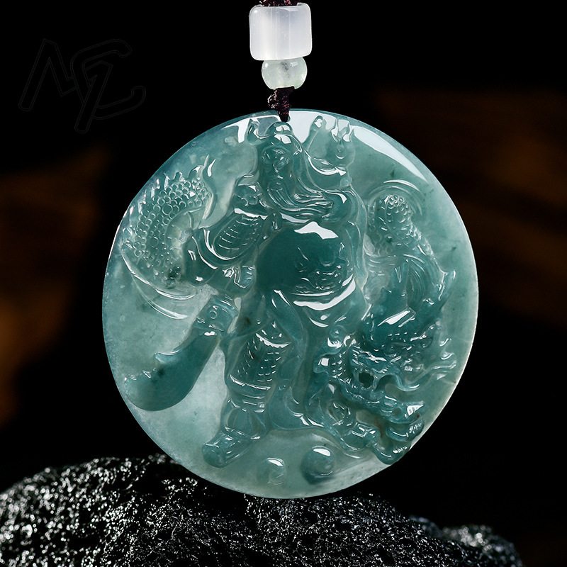 Natural Real Emerald Jade Blue - Jewelry & Watches Ltd 评论和价格