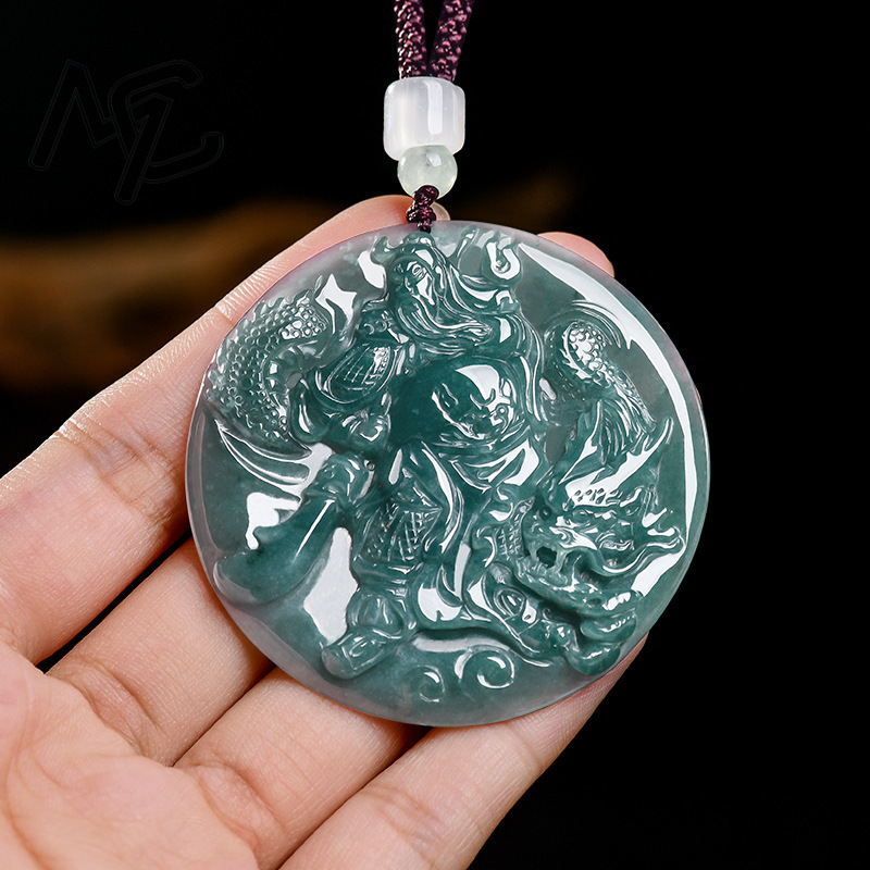 Natural Real Emerald Jade Blue - Jewelry & Watches Ltd 评论和价格