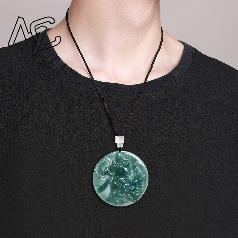 Natural Real Emerald Jade Blue - Jewelry & Watches Ltd 评论和价格