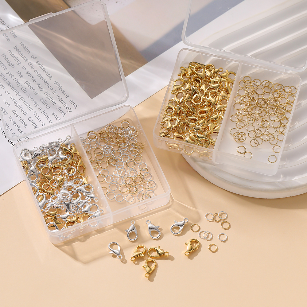 1Box/Lot 2-Grid 18K Gold Color - Gold Plated Ring 评论和价格