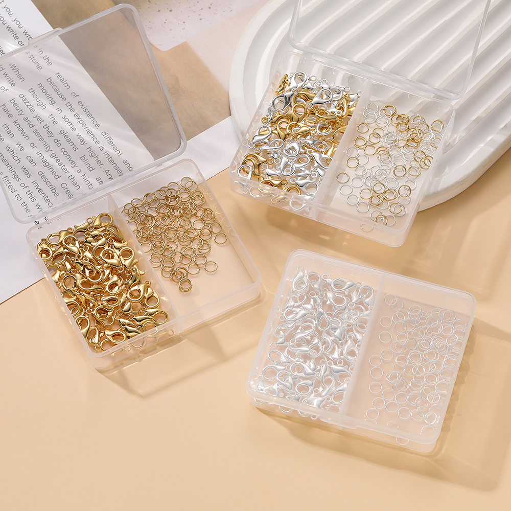 1Box/Lot 2-Grid 18K Gold Color - Gold Plated Ring 评论和价格