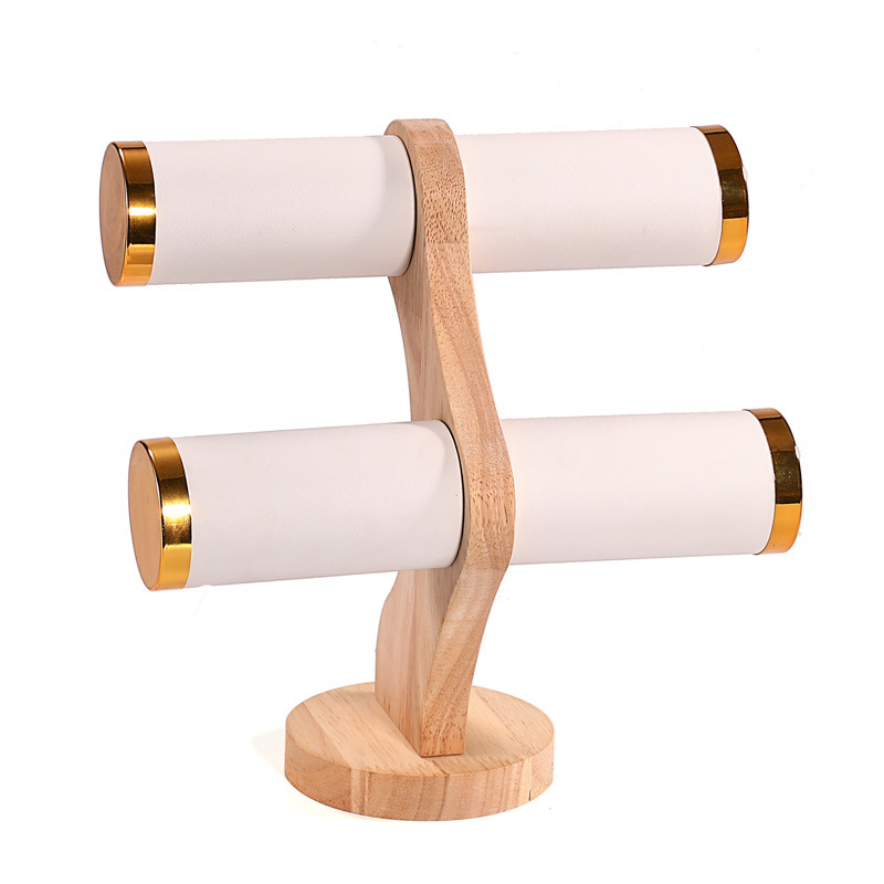 2-Tier Curved Wood Bracelet Ho - Jewelry And Watches Stores 评论和价格